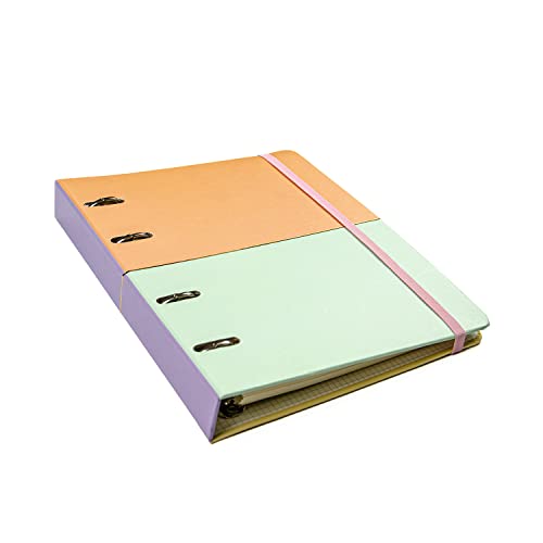 Cicero Caderno Criativo Office Duo Argolado Pastel Block Pautado & Pontado A5 Color