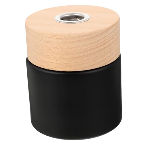 Amosfun Botella De Aceite Esencial De Aromaterapia Agua Mini Botella De Spray Varillas Difusoras y Botella Aceites Bomba Botellas Sin Aire Señor Verter Bidé Abridores Auto Black De Madera