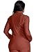 Cherokee Women Zip Front Scrub Jacket With Mock Neck and 2 Pockets - CK390, L, Masala
