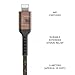 House of Marley Rewind USB-C to Lightning Cable: Braided Charging Cable, USB-IF and MFI-Certified,10ft Length, Made with Sustainable Materials