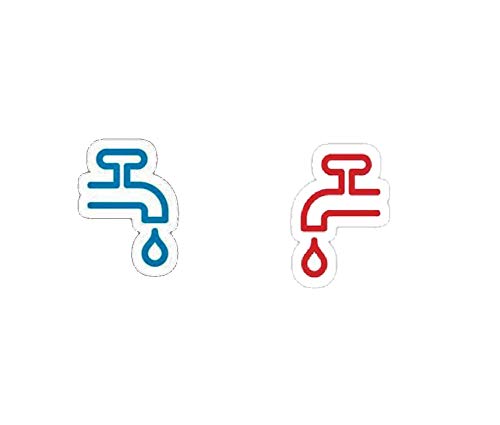 Careflection Hot & Cold Water Pipe Shape Symbol Vinyl Sticker (15cm x 10 cm) (B08RC4WGM1) Amazon Price History, Amazon Price Tracker