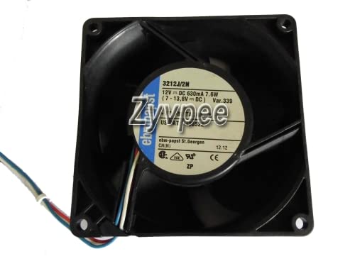 Ventilador cuadrado 3212J/2N de 12V con alta capacidad de extracción térmica y 7.6W