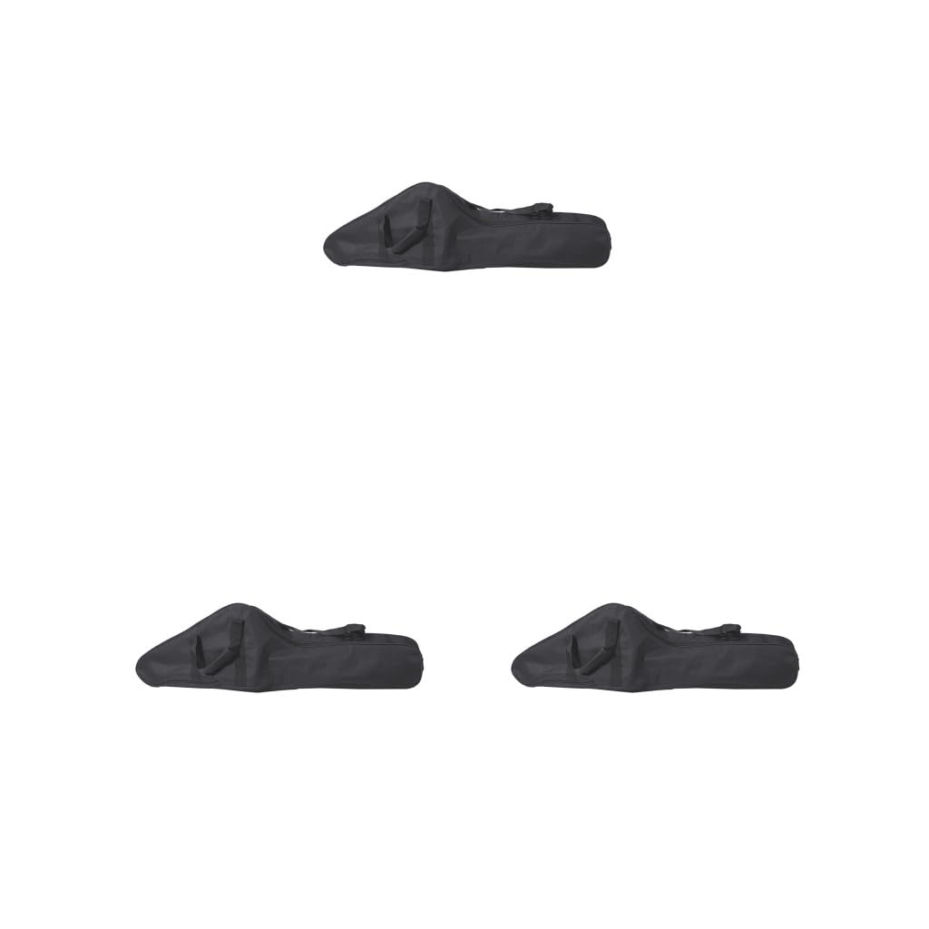 Juego de 3 fundas de transporte para motosierra, de viaje, portátil, color negro
