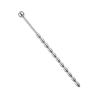 Roluck Harnröhren Plug Edelstahl Perlen Prostata Stimulieren Penis Dilator Männer Masturbation für Anfänger und Profis (155mm)