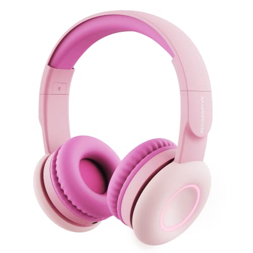 BIGGERFIVE 子供用ヘッドホン Bluetoothヘッドフォン 折りたたみ式 マイクを付き 85/94dB音量選択 サイズ...