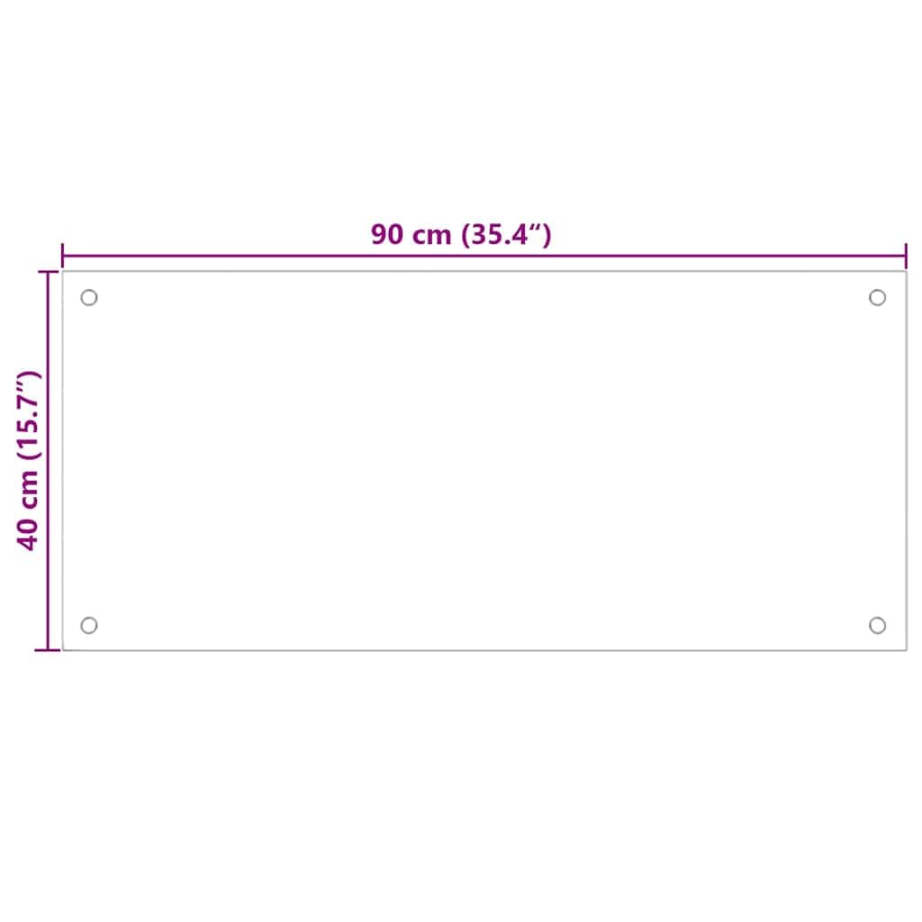 Generisch Küchenrückwand 2 pcs Schwarz 90 x 40 cm Gehärtetes Glas,Heim & Garten,Küche & Esszimmer,Küchenhelfer & -utensilien-3415437