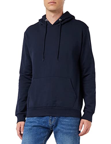 FM London Hyfresh Pullover Capucha, Forro Polar y Tecnología de Protección Frente a Olores, Suave, Cómoda y Duradera Azul (Navy 12), Medium para Hombre