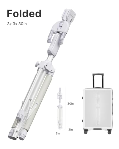 Auto-Lock Guitar Stand - Heavy Duty Steel, 33lbs Capacity, 360° Non-Slip Base & Military Anti-Rust, white - Image 2