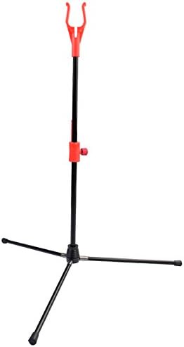 YLA Bow Stands Archery Bowstand Recurve Bow Holder Compound Bows Hanger Targets Shooting Hunting Outdoor RED