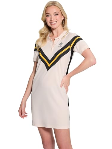 Robe polo Guess Jeans en coton premium aux finitions soignées