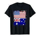 australia bandiera australian pride usa america australian roots maglietta