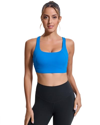 Image of RUNNING GIRL Sports Bras for Women High Support,Racerback High Impact Sports Bra Moulded Cup Workout Bra Push up
