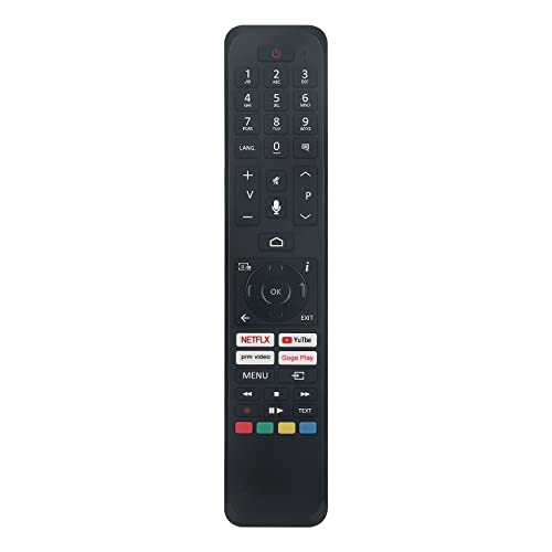 VINABTY RC45160 Sprachfernbedienung ersetzen Passend für Hitachi Smart Tv'S 43HAK6150U 50HAK6150U 50HAK6150UH 55HAK6150U 55HAK6150UH 43HAK6150UH Sub CT-8563 CT-8562 RM-C3601 CT-8555 Remote