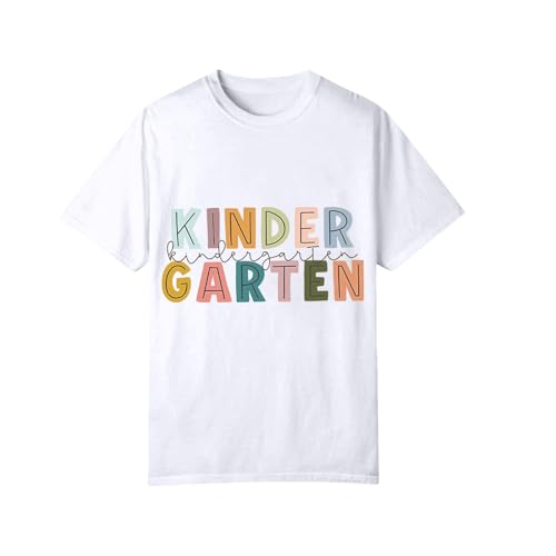 Boys Girls Graphic Print Tee Shirt Kids Round Neck Casual Basic Short Sleeve T Shirts Teens Cute (White, 10-11Years)4