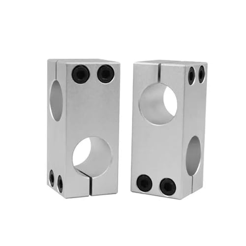 BOSPFJG Optical Shaft Cross Clamp Fixed Bracket Parallel and Vertical Connection Locking Aluminum Double Hole Same Diameter Connector(Color:16mmx16mm)
