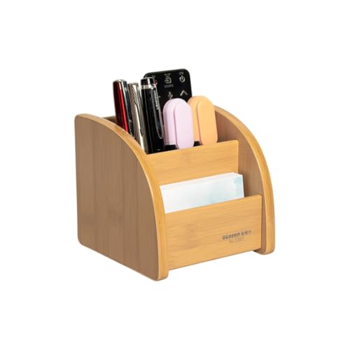 Image of oddpod Glosen Premium Multi-Purpose Wooden Desk Organizer & Mobile /Pen Holder Stand For Home /Office C-2021, Brown