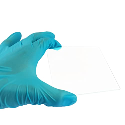 Image of FTO Coated Conductive Slides Glass Cover 100mmx100mm Transparent Material Fluorine-doped Tin Oxide SnO2:F for Lab R&D Use 6~8 ohm /sq (3 pcs /Package)