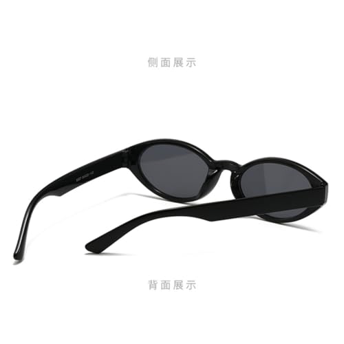 Lunettes de soleil rétro ovales à petits rivets et branches léopard - 5