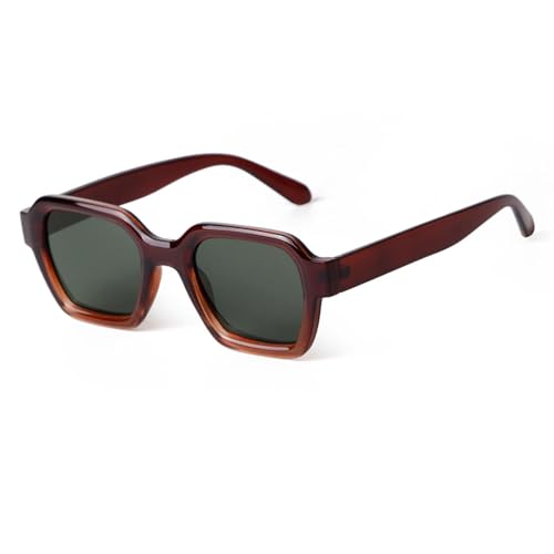 Lunettes de soleil rétro monture transparente pour homme et femme