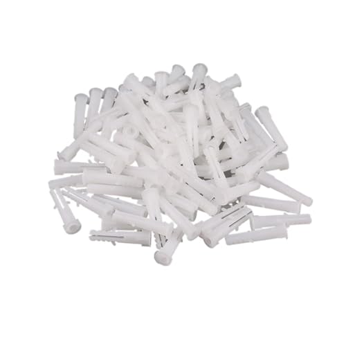 Tornillos y tacos para pared, Juego de 100 tornillos y tacos con cabeza Phillips M6-M12 mm(M10x43 mm)