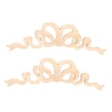 Utilisation polyvalente : idéales pour décorer lits, portes, armoires et bien plus , ces appliques sont également parfaites pour les projets de bricolage qui vous permettront de laisser cours à votre créativité. appliques en bois sculpté, décoration en bois sculpté