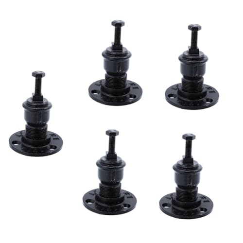 VILLCASE 5pcs Sturdy Handrail Support Bracket Practical Mounting Tool for Staircase Railing Fixing Versatile Design for Home Office and Outdoor Use Base