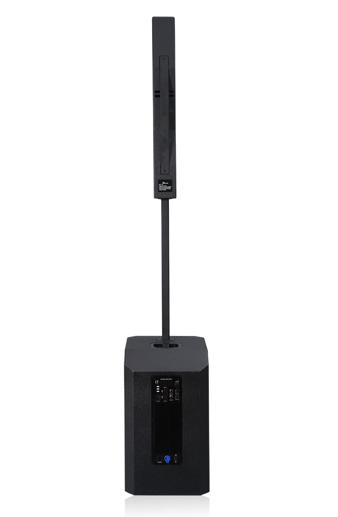 IDOLmain IPS-T4 All-in-One Portable Tower Superior Sound PA Powered Speaker System, Black
