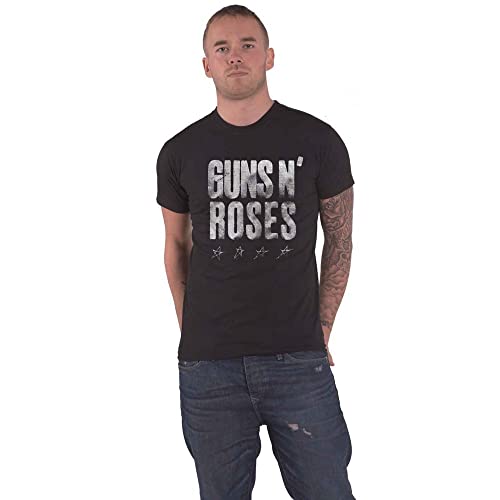 Guns N' Roses T Shirt Paradise City Stars Band Logo Official Unisex Black M