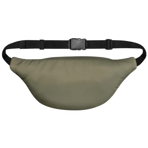 Image of Unisex Waist Pack Travel Handy Hiking Zip Pouch Elegant Style Document Money Phone Belt Sport Bag Bum Bag for Men and Women Nylon Adjustable Strap (Green Iridescent)