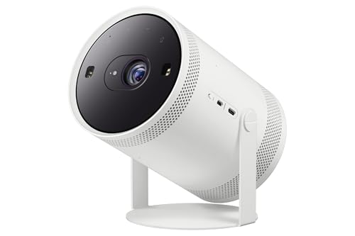SAMSUNG (1920x1080) Freestyle SP-LFF3CLA DLP LED 16:9 230-Lumen USB-C Wi-Fi Speaker Full HD White