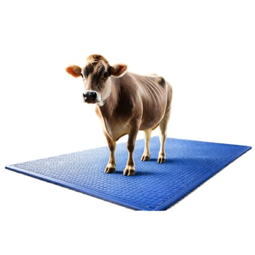 Image of Yuvraj EVA Cow Mat 8x5 Ft for Dairy Farms | Heavy-Duty Non-Slip EVA Floor Mat for Cow & Buffalo | Waterproof, Comfortable & Easy to Clean (Blue)