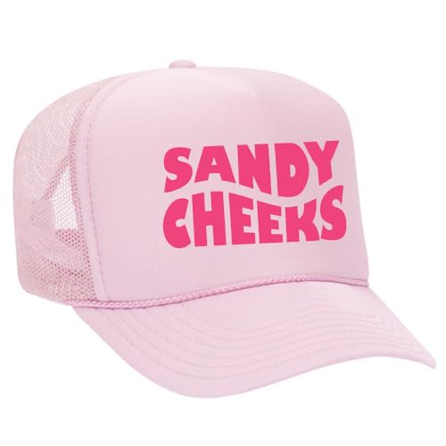 JOES SURF SHOP Sandy Cheeks Foam Snapback Trucker Hat-Pink