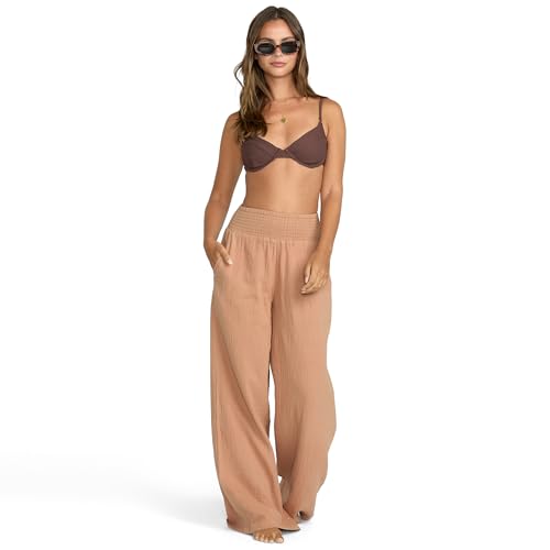 Billabong Women's Relaxed Fit New Waves Gauze Elastic Waist Pants (XS-XL)4