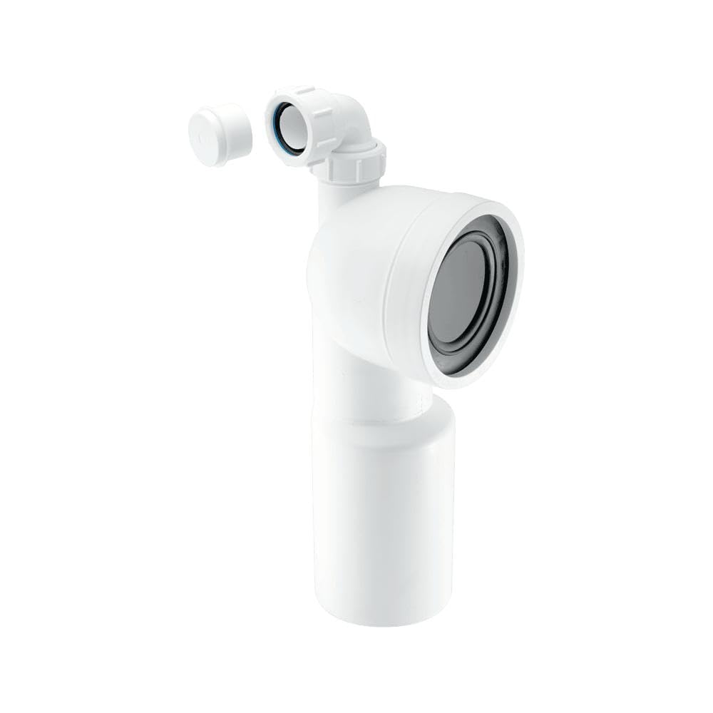 McAlpine WC-CON9V Bent Pan Connector with Boss - Plain End - FREE 1 Day Delivery