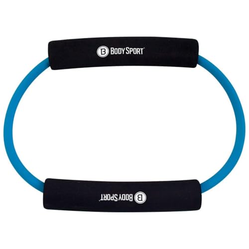 Body Sport Light Resistance Loop Tubing with Foam Pads Blue