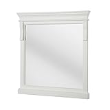 Foremost NAWM3032 Naples 30 In. X 32 In. Framed Wall Mirror In White