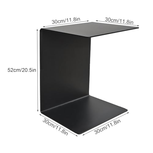 Table basse en fer meuble de salon noir design simple pour chambre - 2