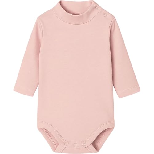 BABIDU Body neonato dolcevita a maniche lunghe 100% cotone, body neonato morbido tessuto traspirante ipoallergenico per pelli sensibili, vestiti unisex per battesimo neonato e bambina