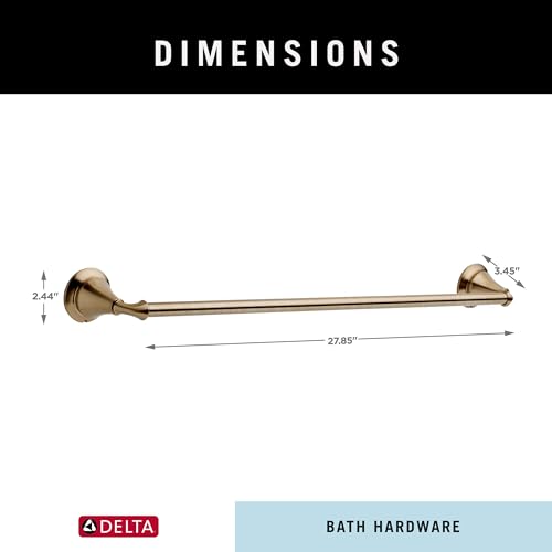 Delta Towel Rack | 24 Inch Champagne Bronze Towel Bar for Bathroom, Kitchen | Linden Accessories by DELTA - Image 2