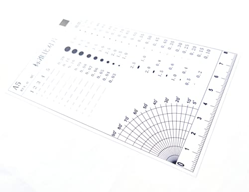 Size Estimation Chart SEC Electronic Products Quality Check Surface Inspect Tool High Transparency High Precision A5 (5)
