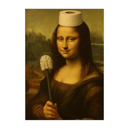 Póster de pintura de aceite vintage de 30 x 40 cm decorativo con una impresión B Specs, lienzo material construido con ligero 52 g diseño, sala de estar acento y vestíbulo de entrada