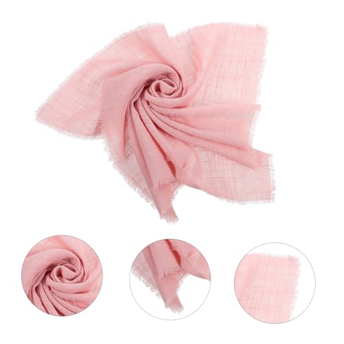 PRETYZOOM 6 servilletas de tela rosadas de algodón miniatura 5