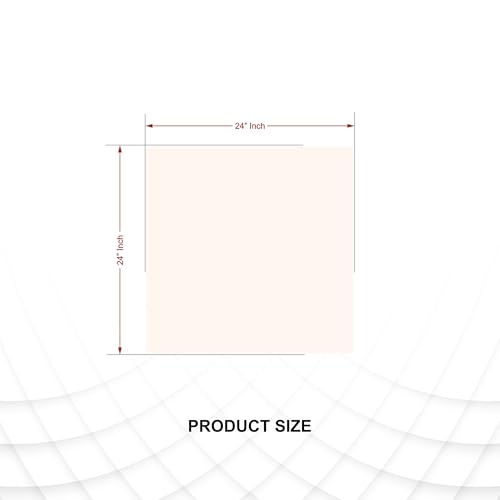 Image of Square Frameless Wall Mirror - Modern Decorative Mirror for Bathroom, Bedroom, Living Room, Entryway & Dressing Room. (24 x 24 INCH)