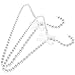 Alipis Baby Clothes Hangers Plastic Hangers 2pcs Pet Pearl Beads Metal Elegant Rosette Faux Pearl Beaded Garment Hangers with Ribbon Bowknot for Kids Pet Dog White Toddler Hangers