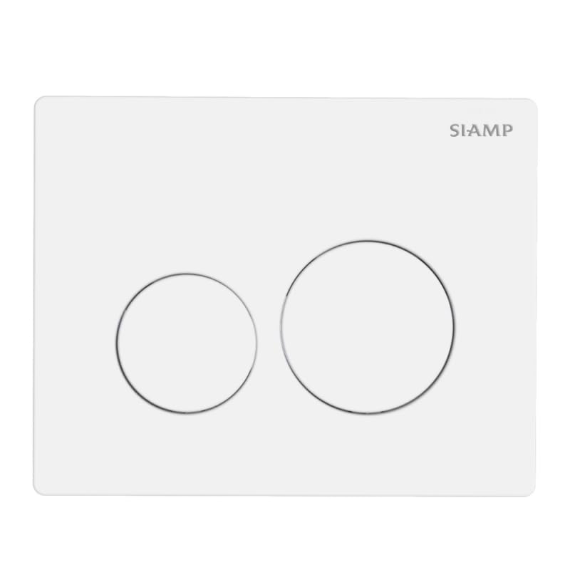Plaque de commande sphère chromé mat brillant double - INGENIO - Siamp