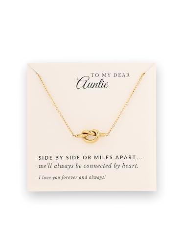 OJERRY Aunt Necklace Gifts - Best Aunt Ever Jewelry Sentimental Gift