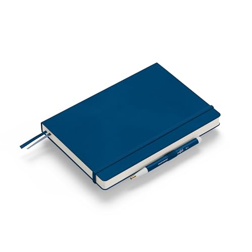Image of LEUCHTTURM1917 - Notebook Hardcover Medium A5-251 Numbered Pages for Writing and Journaling (Indigo, Dotted)