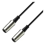Gamma 3 stelle Adam Hall 3 Star Series - Cavo MIDI, 5 poli, 6 m, colore: nero