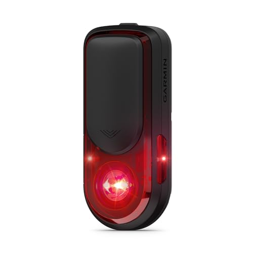 GARMIN Varia RearVue 820 Advanced RearVue Radar & Tail Light | Up to 24 Hours Battery Life and Visible Bright Taillight up to 2km | Track Vehicles up to 175m