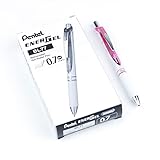Pentel EnerGel Pearl RTX, 0.7mm, Black Ink, Box of 12 (BL77PWP-A)